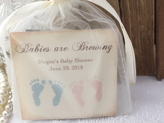 twin baby shower favors