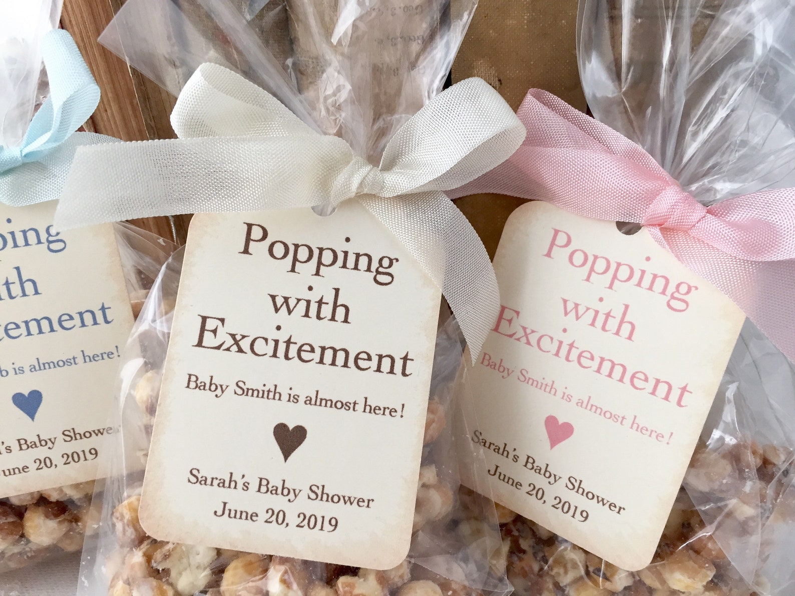 Baby Popcorn Favor Bags Baby Shower Popcorn Favor Bags Etsy
