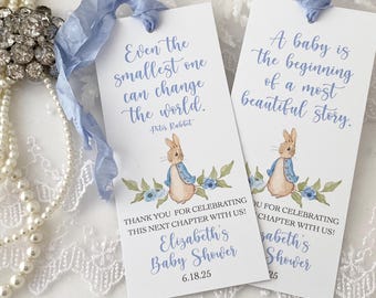 Printed Peter Rabbit Bookmarks Favors, Peter Rabbit Book Themed Favors ...