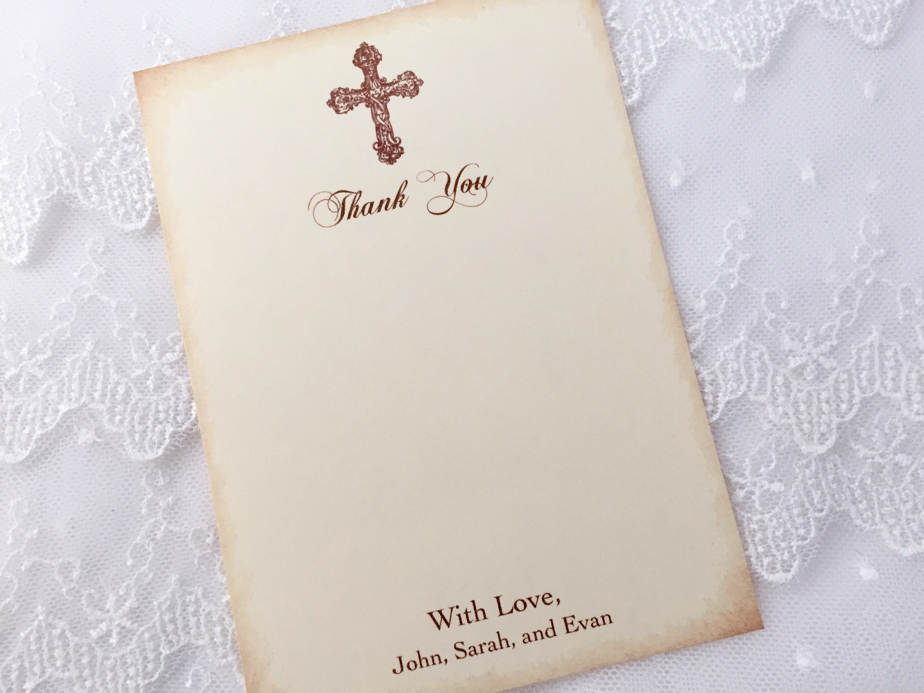 First Communion Thank You Cards First Holy Communion Thank | Etsy