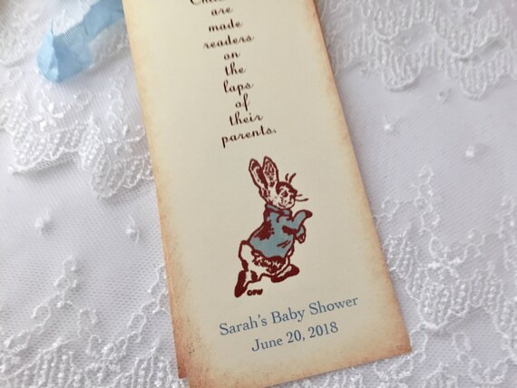 Peter Rabbit Bookmarks Peter Rabbit Baby Shower Favors | Etsy