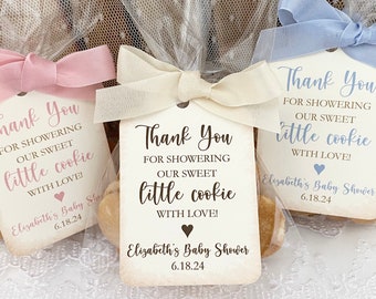 Cookie Favor Bags, Cookie Baby Shower Treat Bags, Sweet Little Cookie Favors, Printed