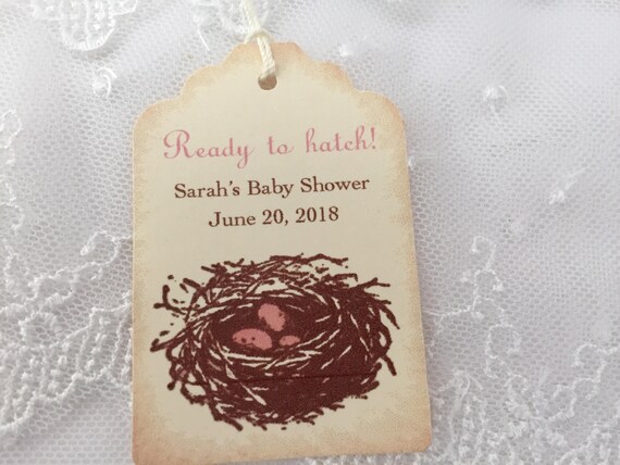 Download Ready To Hatch Girl Tags Pink Nest Tags Nest Baby Shower Tags Etsy PSD Mockup Templates