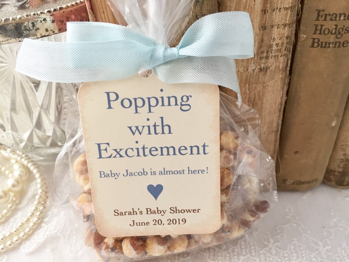 Baby Popcorn Favor Bags Baby Shower Popcorn Favor Bags Etsy