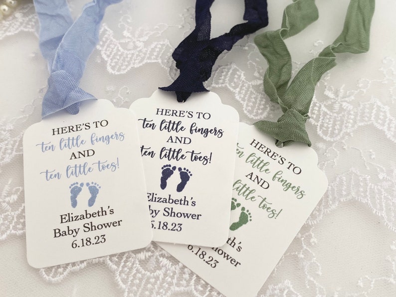 Baby Boy Nail Polish Favor Tags Boy Baby Shower Nail Polish Etsy