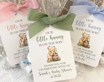 Classic Winnie the Pooh Favor Gift Bags For Baby Shower, Our Little Hunny is on the Way Baby Shower Favor Bags, Gender Neutral Boy Girl