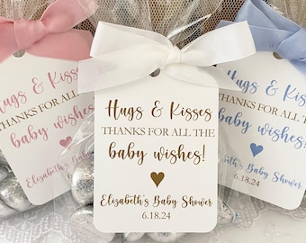Hershey Kisses Baby Shower Favor Bags, Gender Neutral Tags