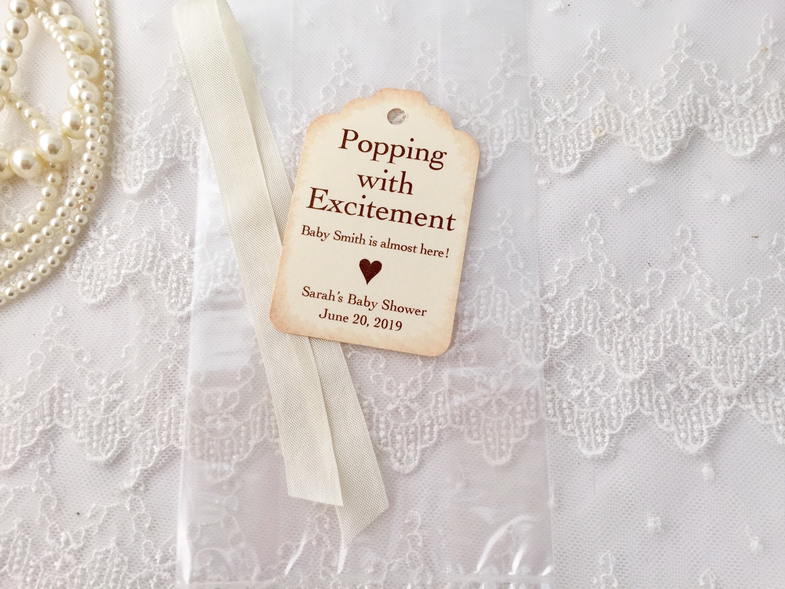 Baby Popcorn Favor Bags Baby Shower Popcorn Favor Bags Etsy