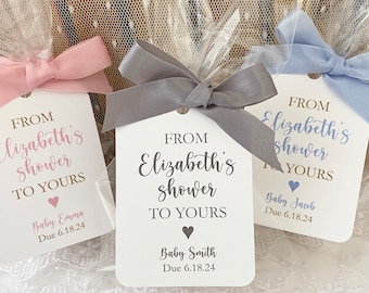 Baby Shower Soap Favor Bags, From My Shower to Yours Baby Favor Bags, Baby Bath Bomb Favor Bags, Cello Cellophane Printed