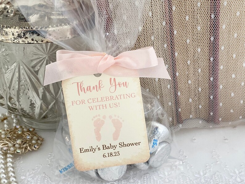 Baby Girl Favor Bags Girl Baby Shower Favors Pink Baby Etsy