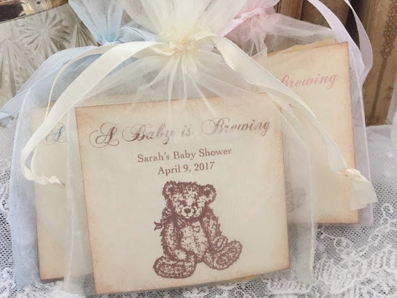 teddy bear baby shower favors