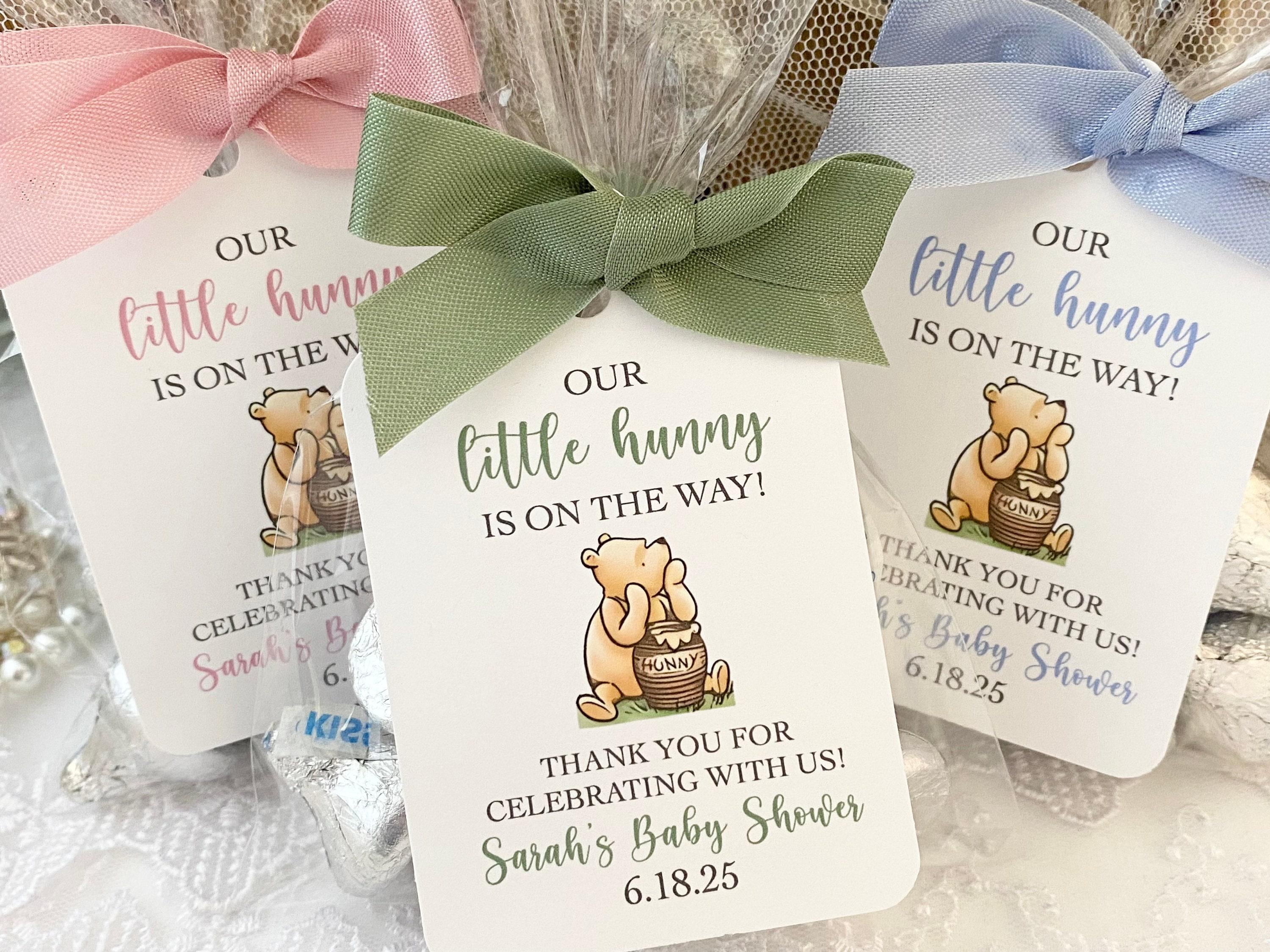 Classic Winnie the Pooh Favor Gift Bags For Baby Shower, Our Little Hunny is on the Way Baby Shower Favor Bags, Gender Neutral Boy Girl