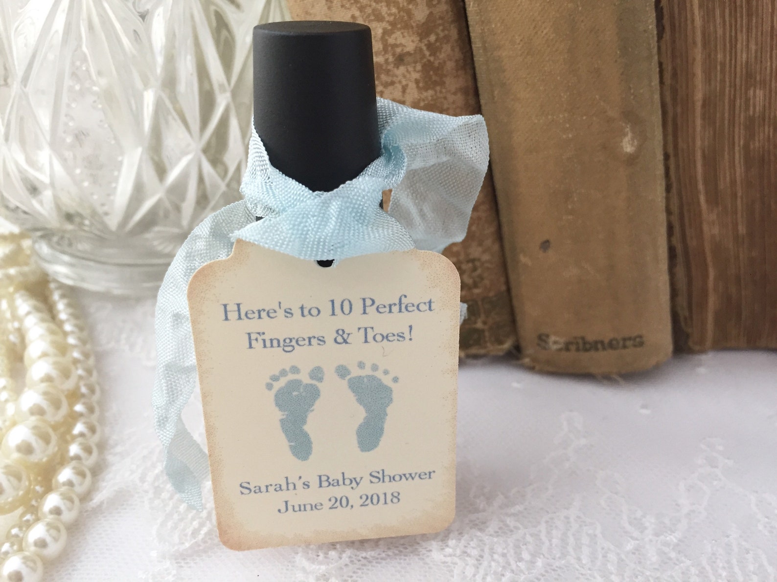 Baby Boy Nail Polish Favor Tags Boy Baby Shower Nail Polish Etsy