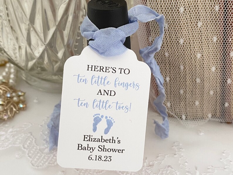 Baby Boy Nail Polish Favor Tags Boy Baby Shower Nail Polish Etsy