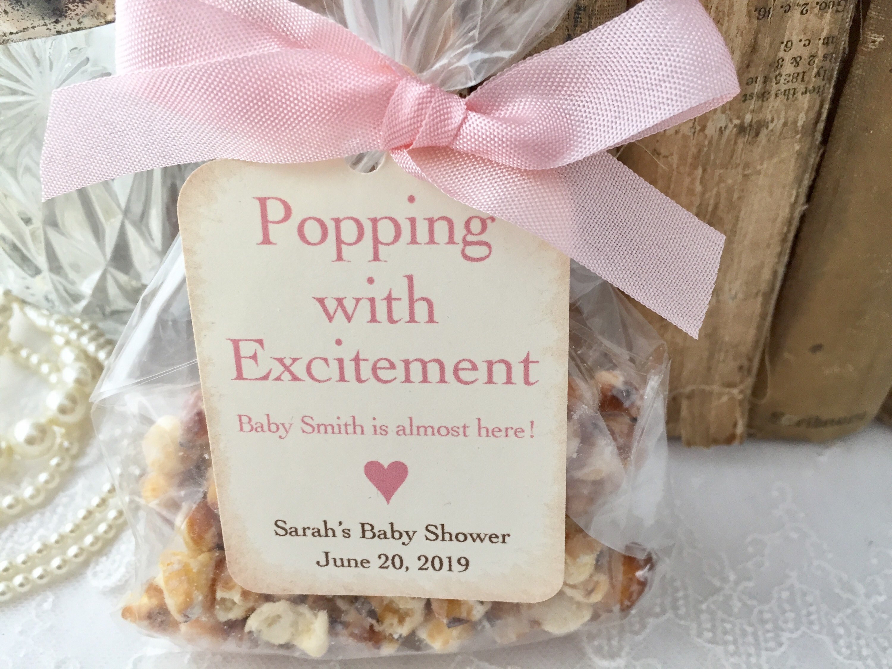 Wedding Favor Gift Boxes Baby Shower Party Decoration Candy Ribbon Popcorn 