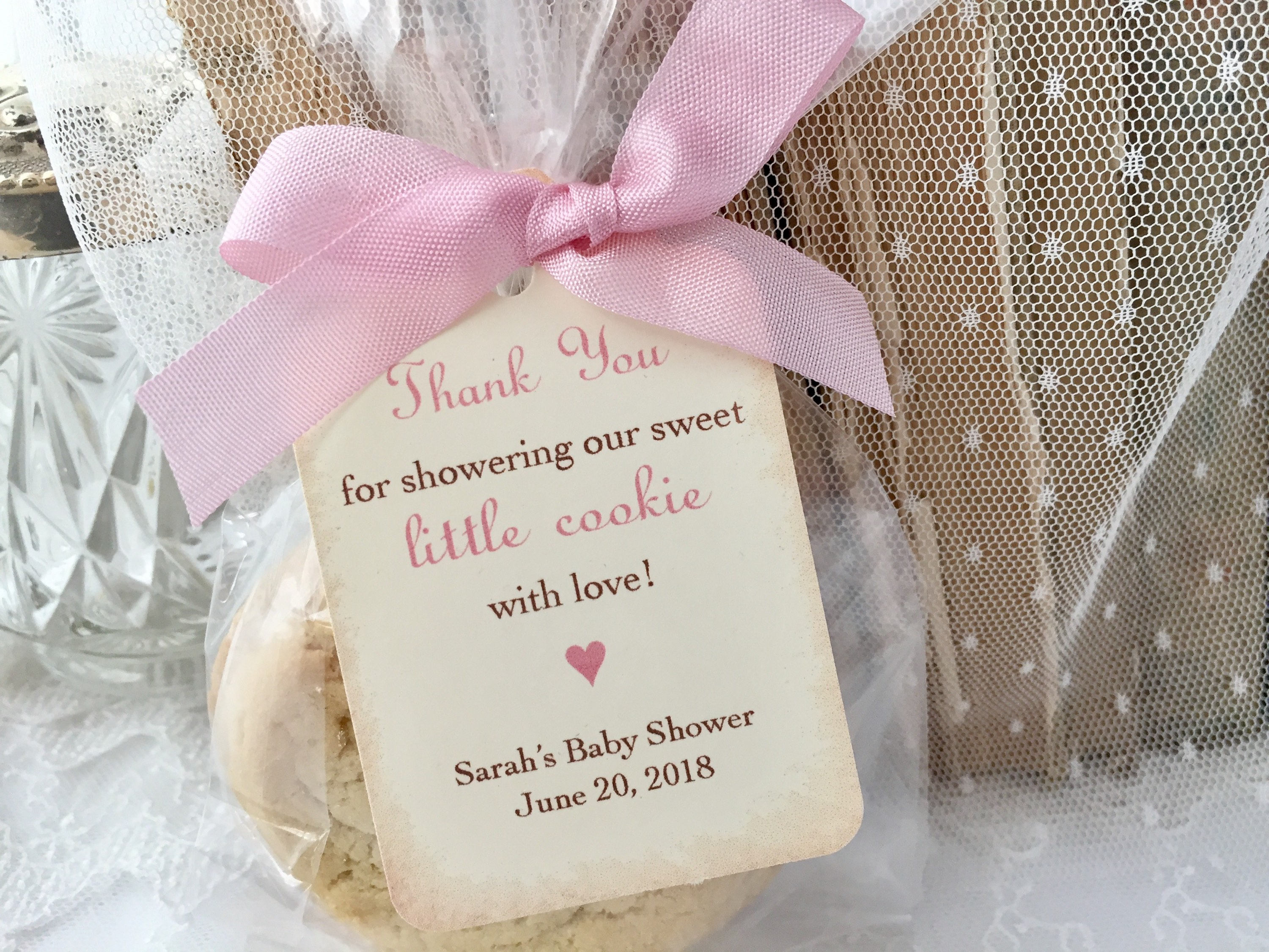 Girl Cookie Baby Shower Favor Bags Cookie Favor Bags Sweet Etsy