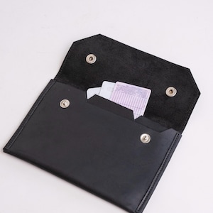 Clutch de couro masculina, carteira clutch masculina, carteira de viagem masculina, clutch de couro preta, clutch com envelope para dinheiro, carteira personalizada para homens