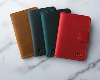Funda de cuero para pasaporte, Porta pasaporte personalizado, Billetera para pasaporte personalizada, Funda para pasaporte personalizada, Estuche para pasaporte personalizado