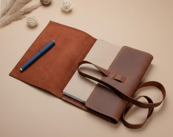 Funda de cuero para libreta, funda de cuero para diario, funda para libreta A5, funda de cuero Moleskine, libreta de cuero personalizada, diario personalizado