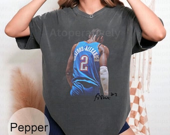 Vintage 90s Shai Gilgeous-Alexander Basketball Shirt Game Day Gift For Fan