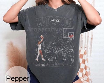 Vintage 90s A'ja Wilson Women Basketball Shirt Game Day Gift For Fan