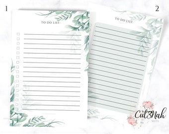 To Do Tear Away Notepad With Eucalyptus Memo Writing Pad Floral Stationery Refrigerator Notes With Magnet 50 Pages Things To Do Notepad