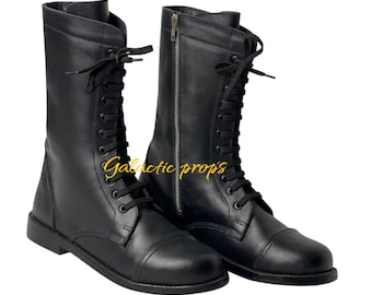 Ghostbusters Cosplay Stiefel aus Leder | Film Kostüm Schuhe für Halloween