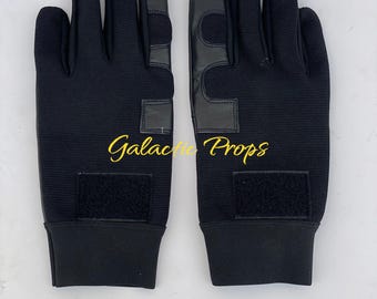 Shoretrooper Leather Cosplay Gloves, Star Wars Rogue One Costume, Screen-Accurate Stitch, Bounty Hunter