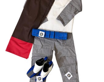 Bounty Hunter Holiday Full Cosplay Set | Mandalorian Armor Suit Vest Gloves Belt Holster Boots Cape