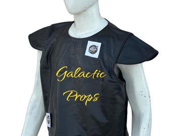 Jango Fett Leather Cosplay Vest | Mandalorian Armor Costume | Custom Colors Available
