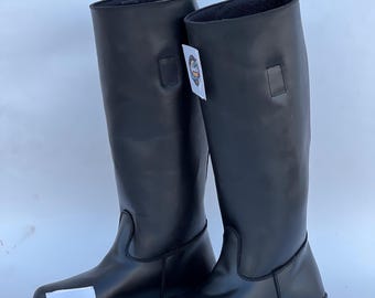 Imperial Officer Leather Boots, Star Wars Cosplay Footwear - Custom Tall Screen Accurate Costume Shoes