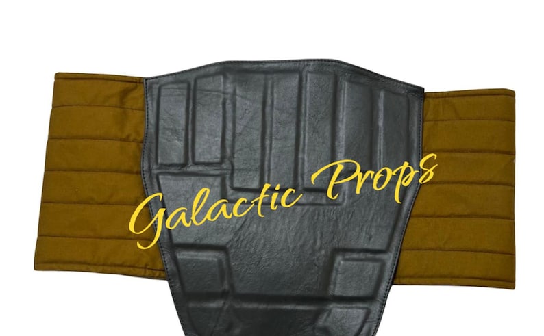 Din Djarin Mandalorian Leder Kummerbund | Star Wars Tasset Gürtel, Sci-Fi Kostüm, Kopfgeldjäger Bild 3