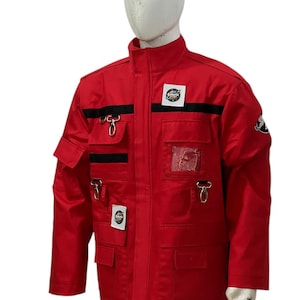 Ghostbusters Frozen Empire Inspired Red Cosplay Jacket | Paranormal Team Style Costume Coat