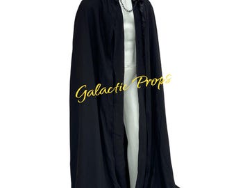 Sith Lord Darth Vader Cape and Tunic Set, Galactic Villain Black Cosplay Costume