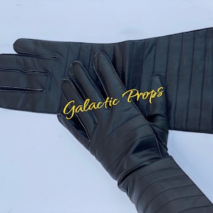 Darth Vader ANH Leather Gloves: Star Wars Cosplay Gauntlets