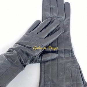 Darth Vader ESB Leather Gloves: Handmade Star Wars Cosplay Accessory