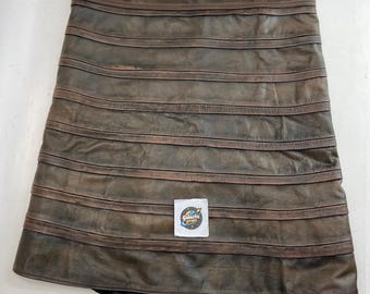 The Armorer Inspired Women Leather Belt & Skirt | Mandalorian Style Cosplay Costume
