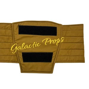 Din Djarin Mandalorian Leder Kummerbund | Star Wars Tasset Gürtel, Sci-Fi Kostüm, Kopfgeldjäger Bild 2