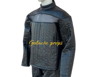 Dark Lord Inspired Leather Cosplay Suit, Sci-Fi Villain Jacket & Pants Costume, Custom Made to Measure, Breathable Mesh Back, Halloween Con
