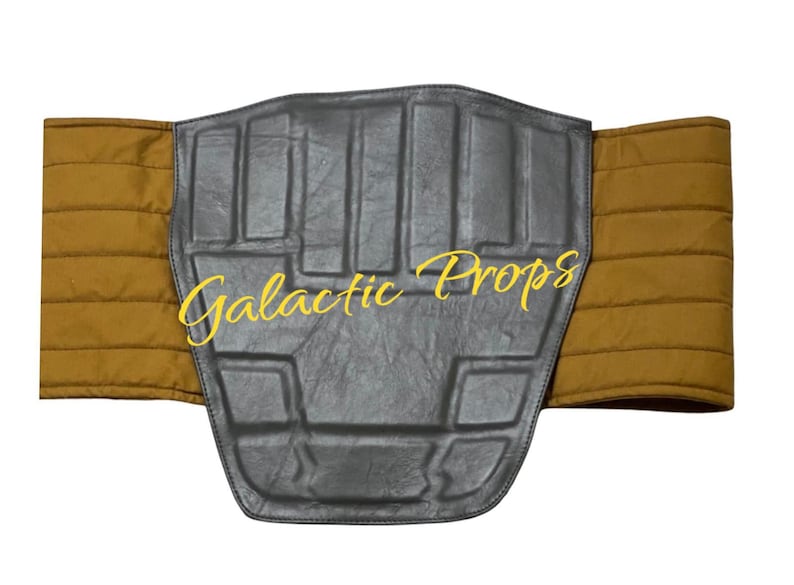 Din Djarin Mandalorian Leder Kummerbund | Star Wars Tasset Gürtel, Sci-Fi Kostüm, Kopfgeldjäger Bild 5