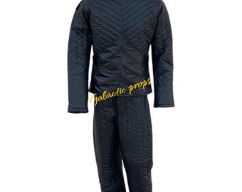 Handmade Starkiller Cosplay Costume: Black Real Leather Star Wars Suit
