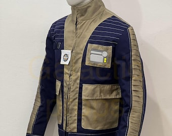 Rebel Agent Canvas Jacket | Sci-Fi Resistance Cosplay Outerwear, Tactical  Costume,
