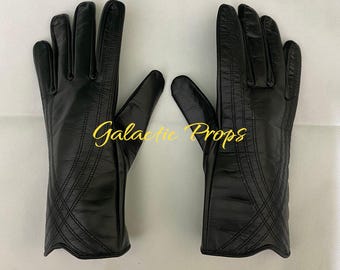 Bo-Katan Leather Cosplay Gloves | Mandalorian Costume Accessory