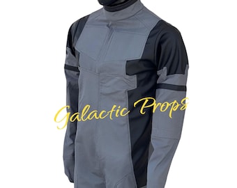 Traje de cosplay de Deadpool 2, mono táctico gris, disfraz para convenciones de cómics, tejido elástico flexible.