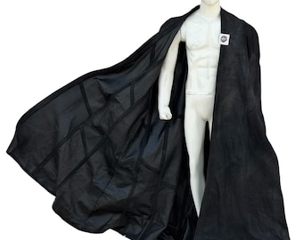 Dark Warrior Leather Cape | Fallen Knight Inspired Sci-Fi Cosplay Cloak | Handmade Villain Costume