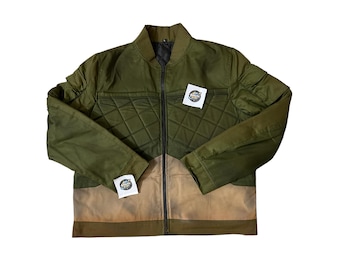 Handmade cotton space agent jacket - sci-fi military cosplay coat, animated futuristic custom costume