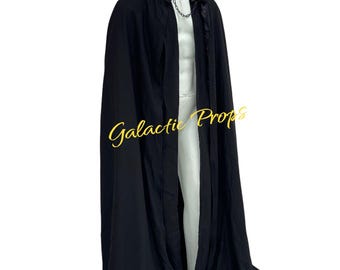 Dark Lord Inspired Cosplay Cape and Tunic, Handmade Sith Style Costume Cloak, Hooded Robe Outfit, Custom Halloween & Comic Con