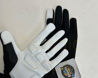 Patrol Trooper Leather Cosplay Gloves | Imperial Rider Inspired Set| Star Wars Costume Accessory