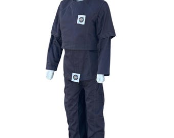 Sabin Wren rebel Mandalorian cosplay suit & vest | colorful Gray armor base costume