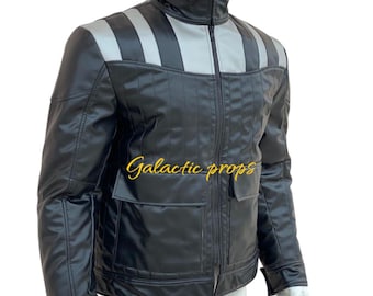 Darth Vader Inspired Leather Jacket, Sith Lord Cosplay Streetwear, Star Wars Costume